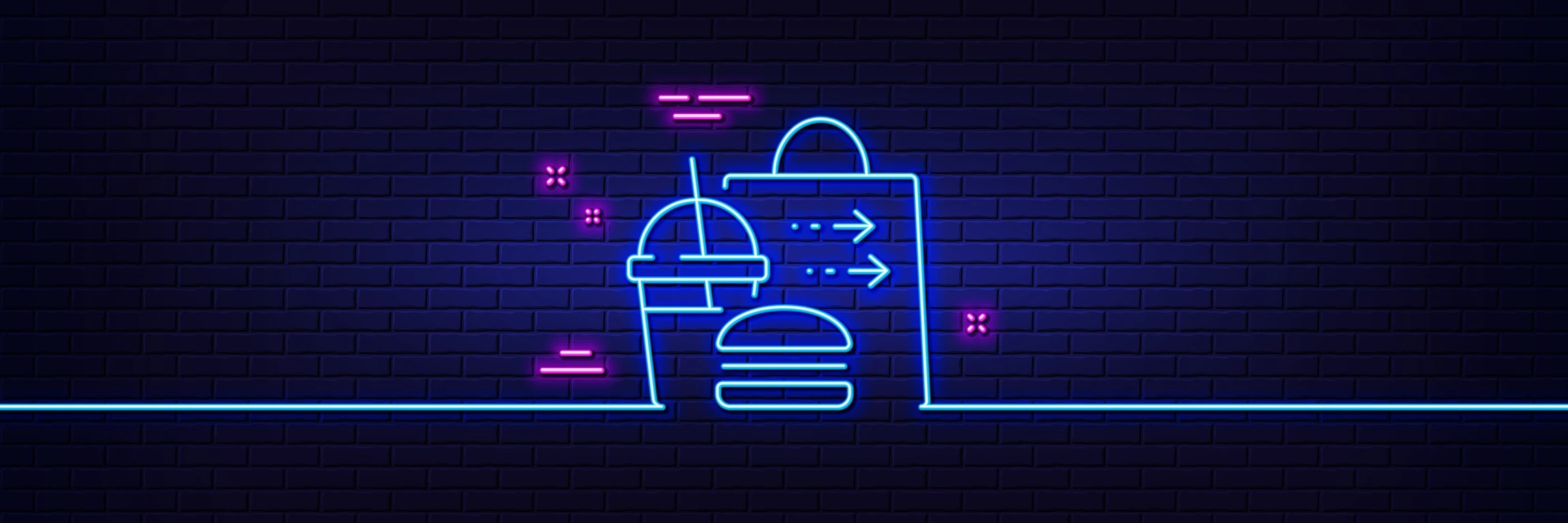 Enseigne lumineuse néon représentant un écran d'ordinateur avec le texte "INTERNET CAFE" sur fond sombre